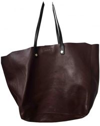 Sandro Leder Shopper - Mehrfarbig