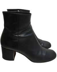 Gianvito Rossi Stivaletti in pelle nero \N