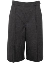 Valentino \n Grey Wool Trousers - Gray