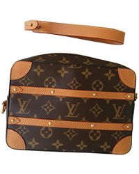 Louis Vuitton Soft Trunk Mini Brown Cloth Bag