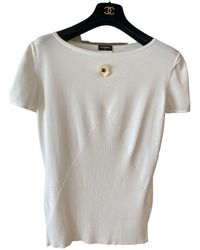 Chanel Seide T-shirt - Weiß