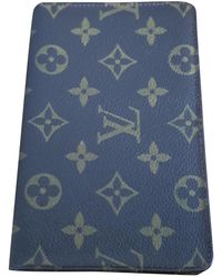 Louis Vuitton Leinen Kleinlederwaren - Blau