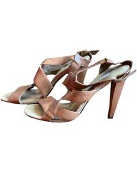 Diane von Furstenberg Leder Römersandalen - Braun