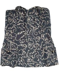 Chanel Bustier en soie - Noir