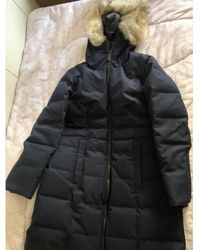 Canada Goose Navy Tweed Coat - Blue