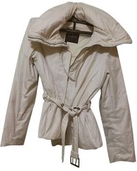 Moncler Mantel Classic en Polyester Blanc