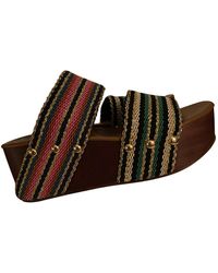 Diane von Furstenberg Leinen Sandalen - Mehrfarbig