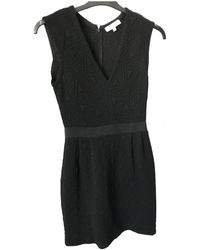 Sandro Wolle Mini kleid - Schwarz