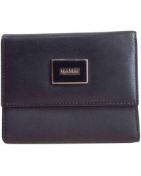 Max Mara Leather Card Wallet - Black