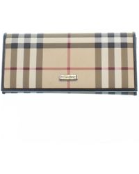 Burberry Cloth Wallet - Natural