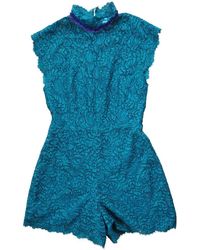 Sandro Green Cotton Jumpsuits