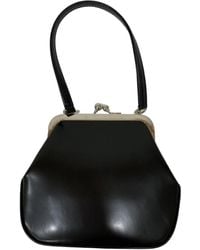 comme des garçons black leather crossbody bag