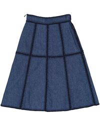 Miu Miu Jupe \N en Denim Bleu