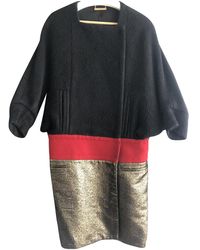 Diane von Furstenberg Wolle Mäntel - Schwarz