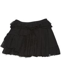 Nina Ricci \n Black Silk Skirt