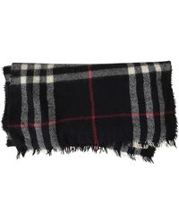 Burberry Pañuelos. Bufandas en lana marino - Negro