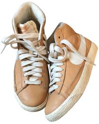 nike blazer rust pink trainers