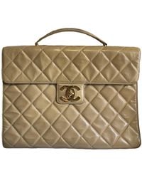 Chanel Borsa in Vernice - Neutro