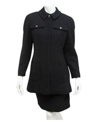 Chanel Wolle Kostüm - Schwarz