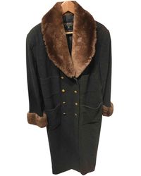 Chanel Abrigo de Cachemira - Gris