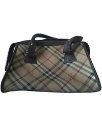 Burberry Cloth Handbag - Natural