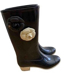 chanel wellington boots