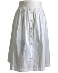 Woolrich Jupe en Coton Blanc