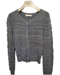 Sandro Pullover Viskose Blau