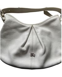 Burberry Leather Handbag - White