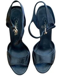 Chanel Sandali in Pelle - Nero