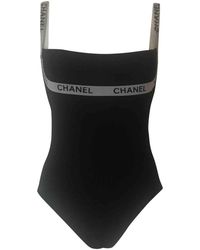 Chanel Costume da bagno in sintetico nero