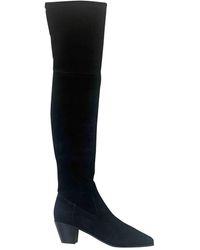 Maje Fall Winter 2019 Black Suede Boots