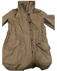 Woolrich Mantel en Coton Camel - Neutre