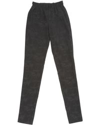 Chanel Pantalones en seda negro