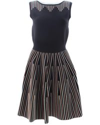 Sandro Midi kleid - Schwarz