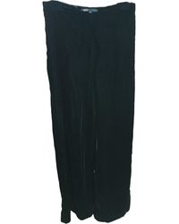 Maje Black Velvet Trousers