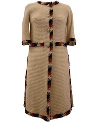 Chanel Abrigo de Lana - Neutro