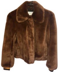 Sandro Synthetikpelz Blouson - Braun