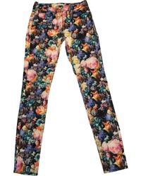 Sandro Multicolour Cotton Trousers