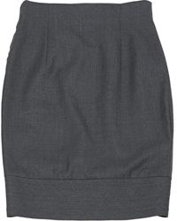 Versace Falda en lana gris \N