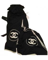 Chanel Bufanda de Cachemira - Negro