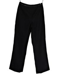 Chanel Pantaloni larghi in Lana - Nero