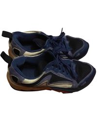 Sandro Flame Leinen Sneakers - Blau