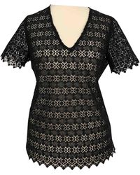 Sandro Spitze T-shirt - Schwarz