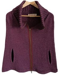 Marni Kaschmir Poncho - Lila
