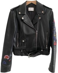 Sandro Leder Blazer - Schwarz