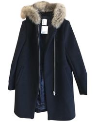 Sandro Fall Winter 2019 Wolle Mäntel - Blau