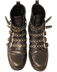 Sandro Leder Motorradstiefel - Schwarz