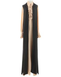 Chanel Cappotto in seta nero