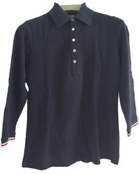 Moncler Top en Coton Bleu